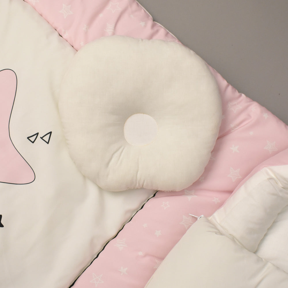 7Pcs Bedding Set - Twinkle Pink Design
