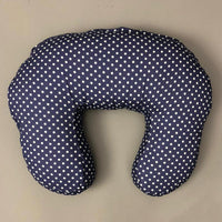 Nursing Pillow - Navy Polka Dot Print