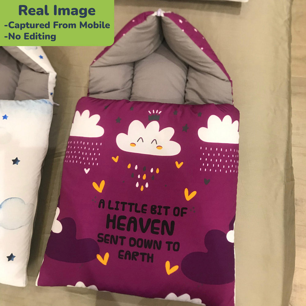 Baby Carry Nest - Heaven Design Purple Colour