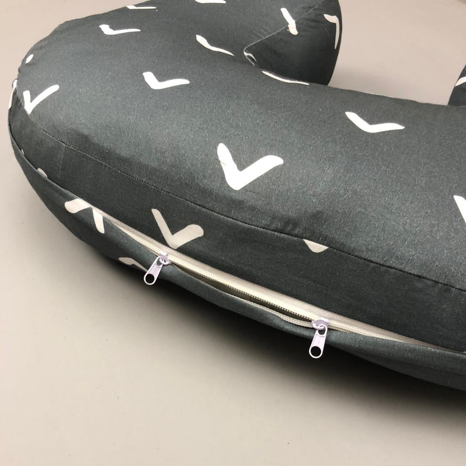 Nursing Pillow - Black-Grey Colour