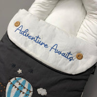 Baby Carrynest Towel Embroidery Adventure Design
