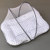 Mosquito Bed Net - Grey Dots Design