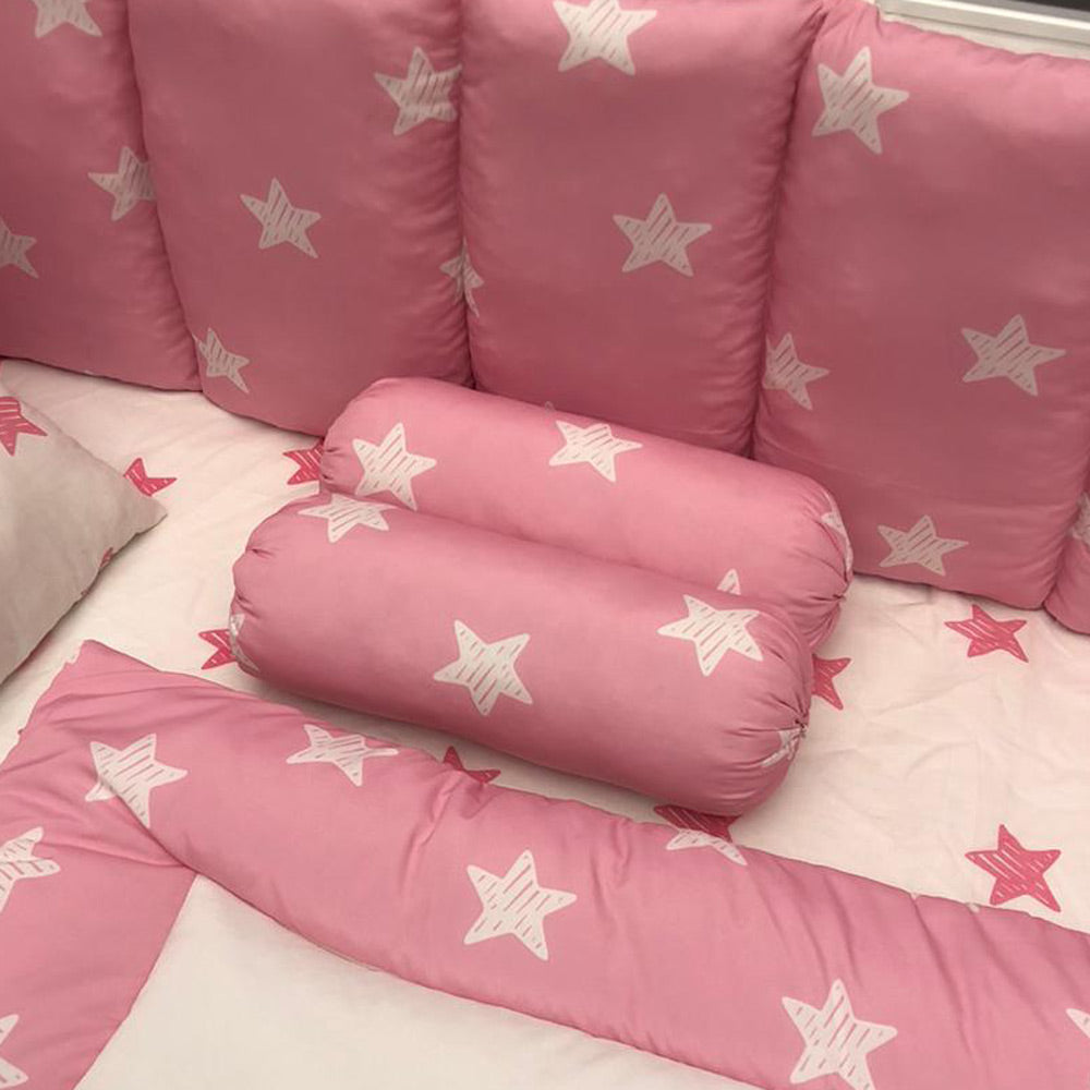 Baby Cot Bedding Set - Twinkle Pink Design