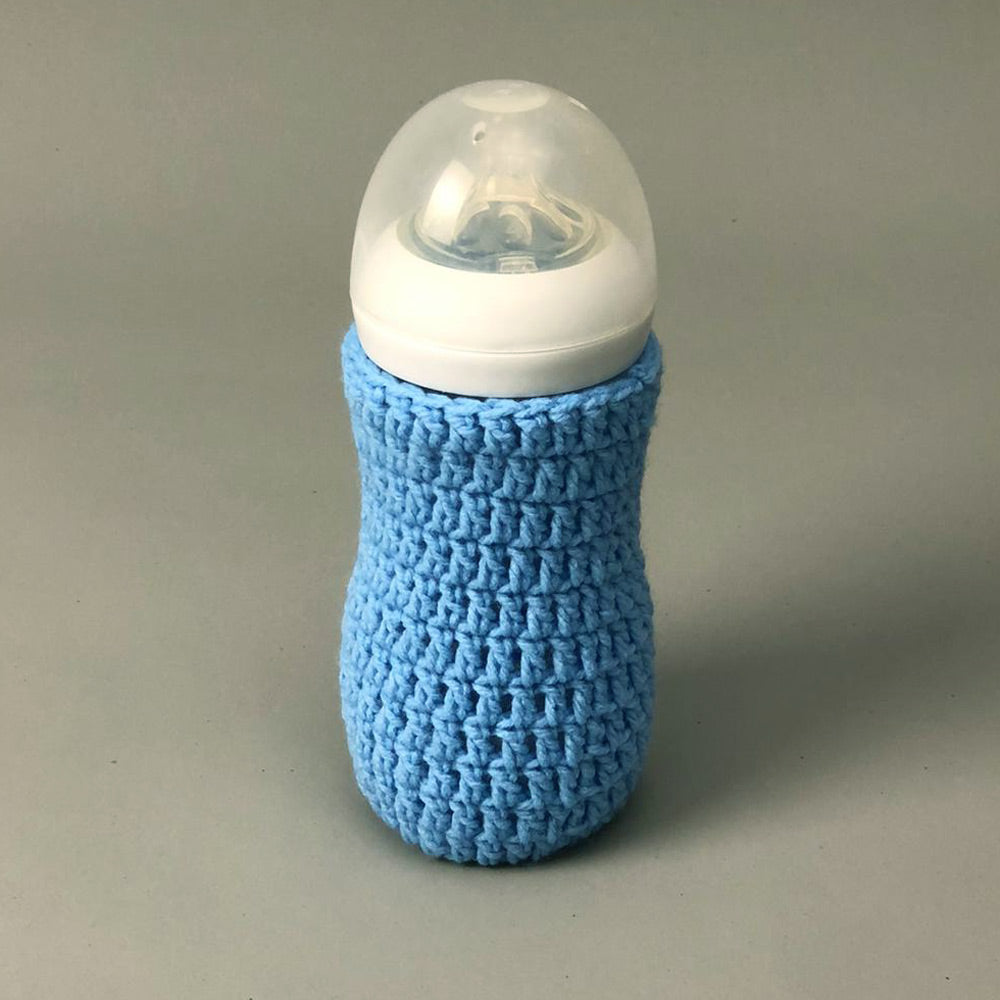 Handmade Crochet Feeder Cover - Blue Colour