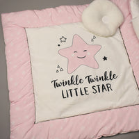 7Pcs Bedding Set - Twinkle Pink Design