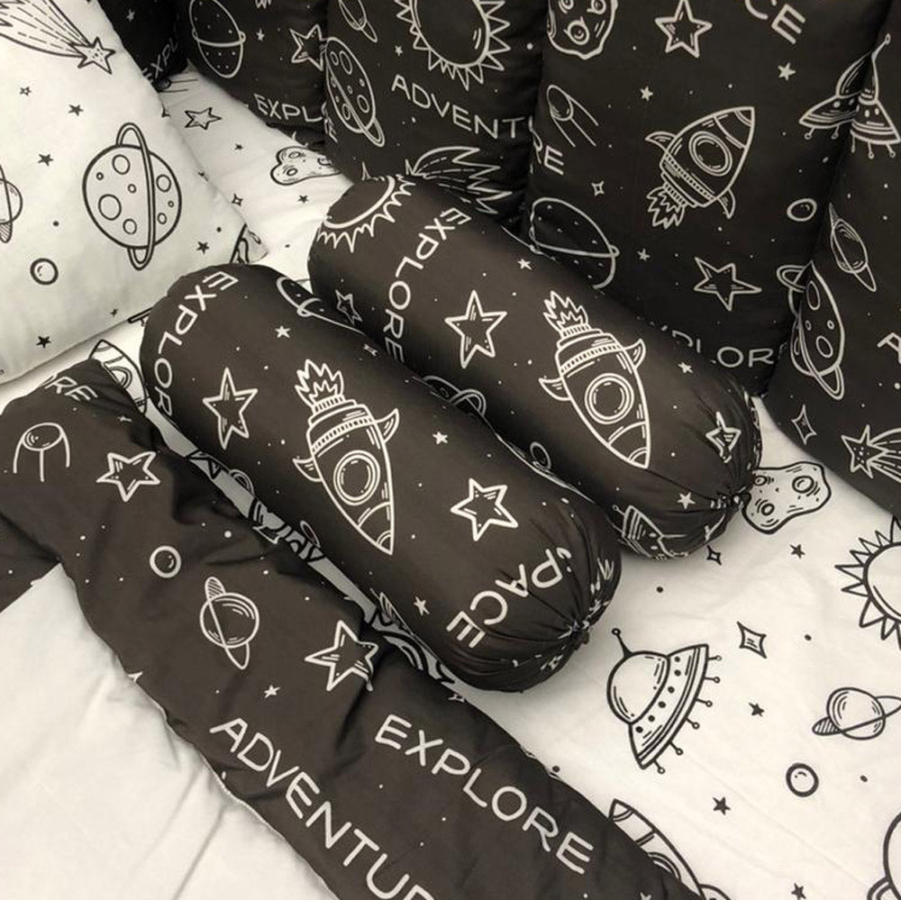 Baby Cot Bedding Set - Space Design