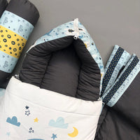 7Pcs Bedding Set - Elephant Design