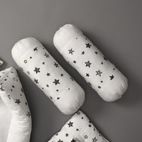 7Pcs Bedding Set - Twinkle White Design