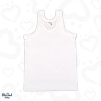 Vest | Sleeveless | Plain White Colour