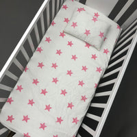 Baby Cot Bedding Set - Twinkle Pink Design
