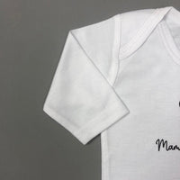 Baby Romper White Bear Design - Full Sleeves