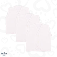 Front Open Vest For Baby (Pack Of 3) | Sleeveless