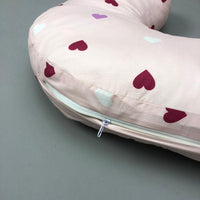 Nursing Pillow - Pink Hearts Design