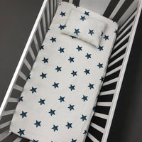 Baby Cot Bedding Set - Twinkle Blue Design