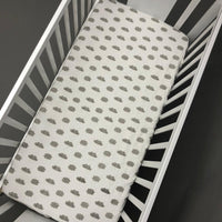 Baby Cot Bedding Set - Clouds Design