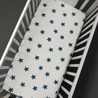 Baby Cot Bedding Set - Twinkle Blue Design