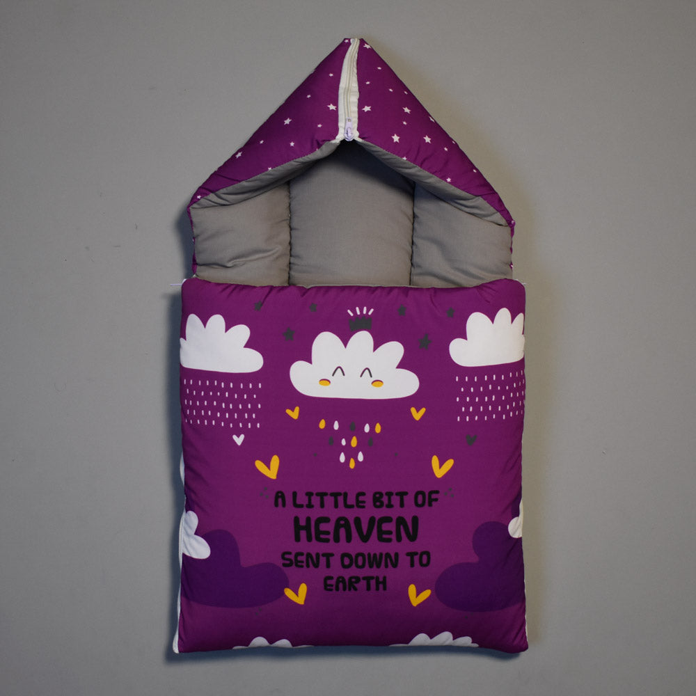 Baby Carry Nest - Heaven Design Purple Colour