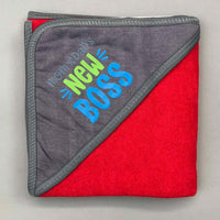 Bath Towel With Hood Red New Boss Design