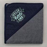 Bath Towel With Hood Grey Little One Design