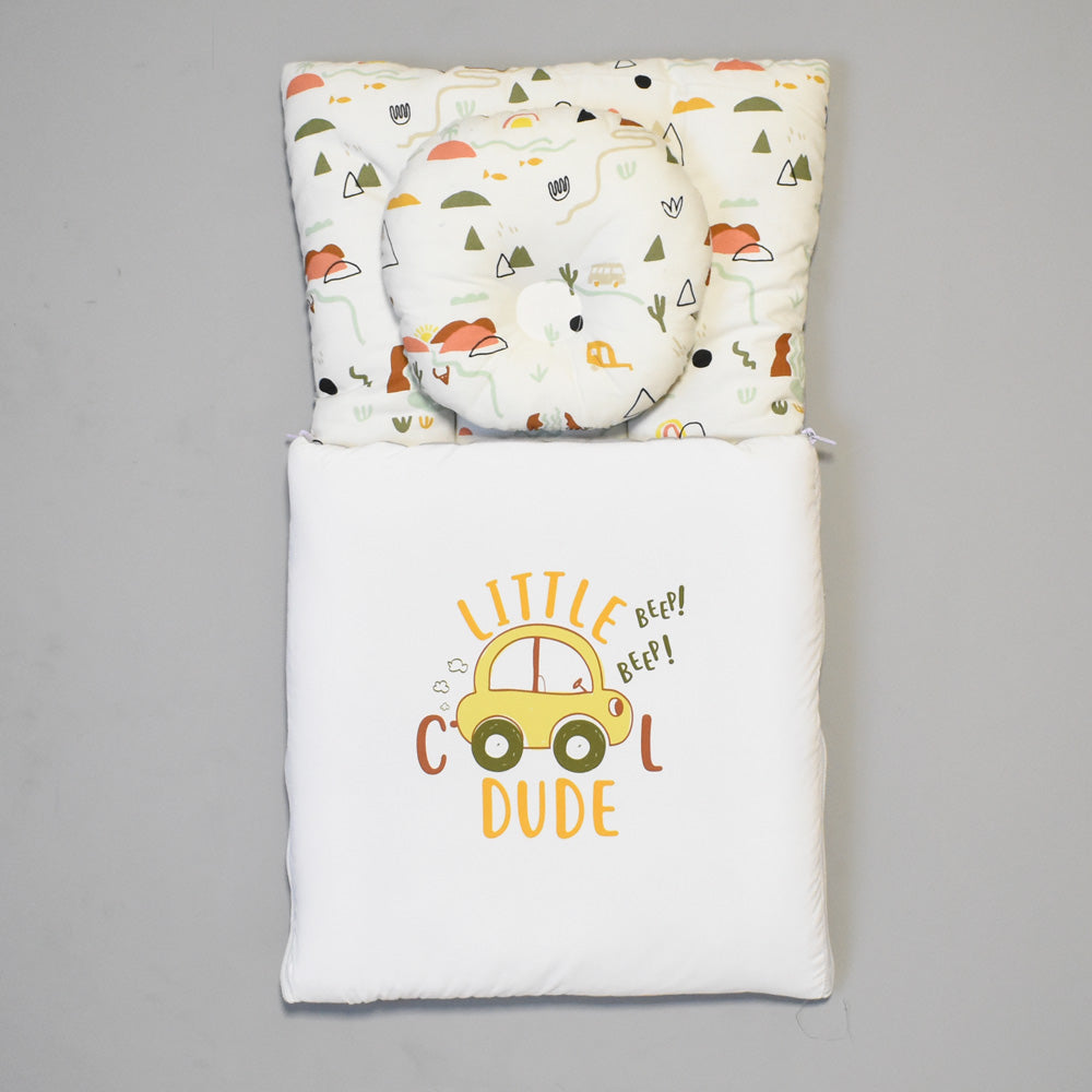 Baby Carrynest - Cool Dude Design with Pillow