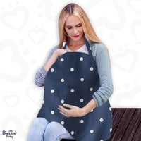 Breastfeeding Apron – Blue Dots Design