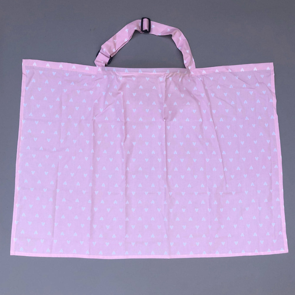 Feeding Apron / Nursing Cover – Pink Hearts Design