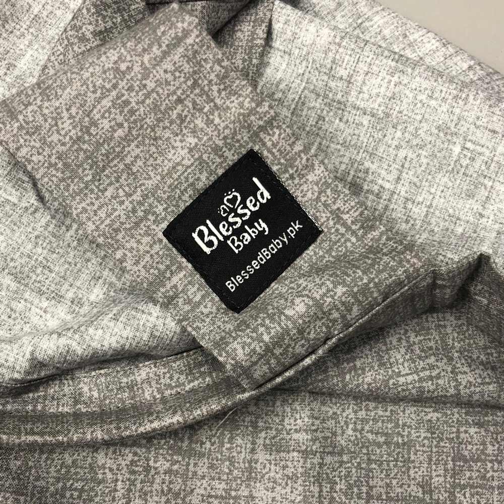 Feeding Apron / Nursing Cover – Grey Texture Design
