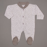 Newborn Full Romper with Socks – Grey Colour