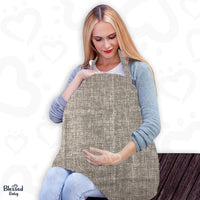 Feeding Apron / Nursing Cover – Grey Texture Design