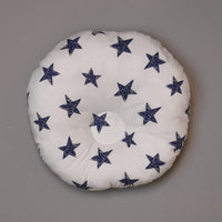 Round Pillow For Baby blue stars