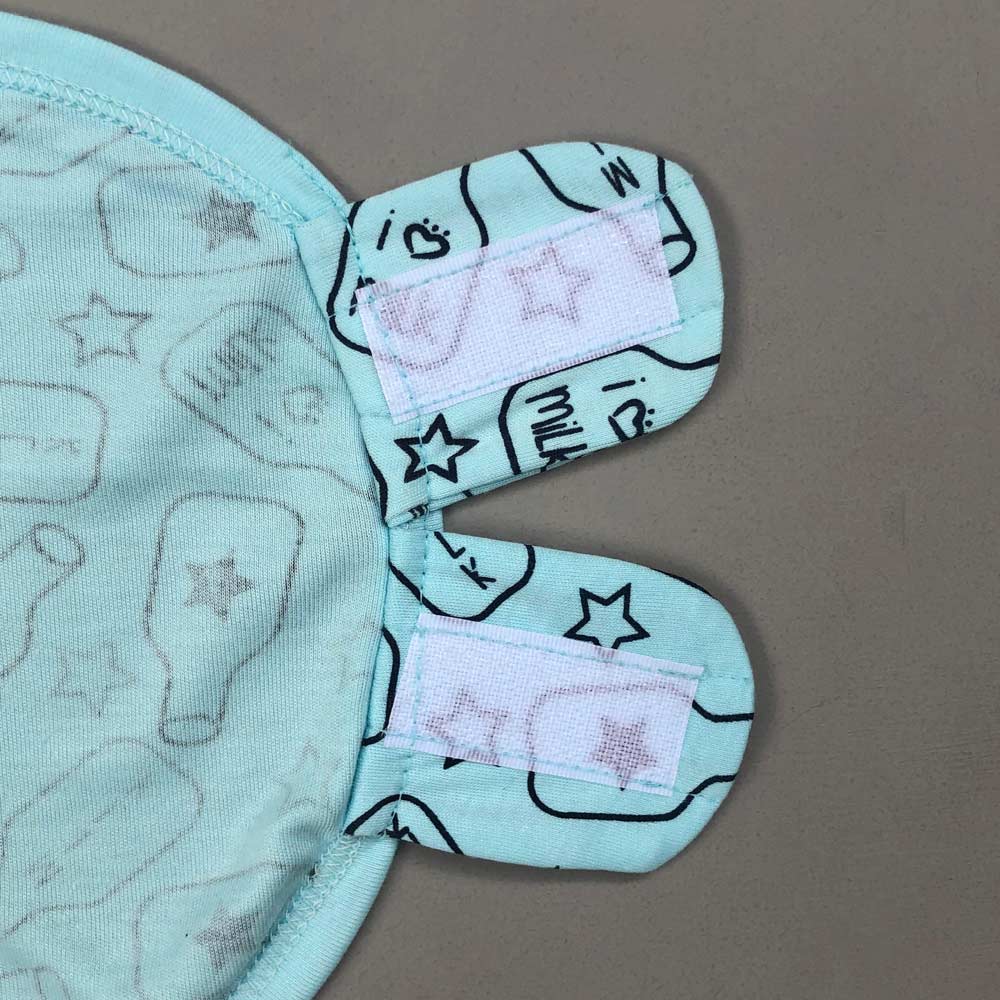 Swaddle Sheet - Milk Design Blue
