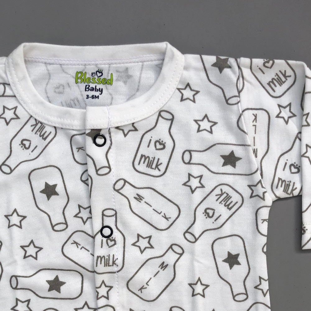 Night Suit For Baby – White Milk Design