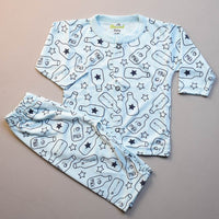 Night Suit For Baby – Blue Milk Design