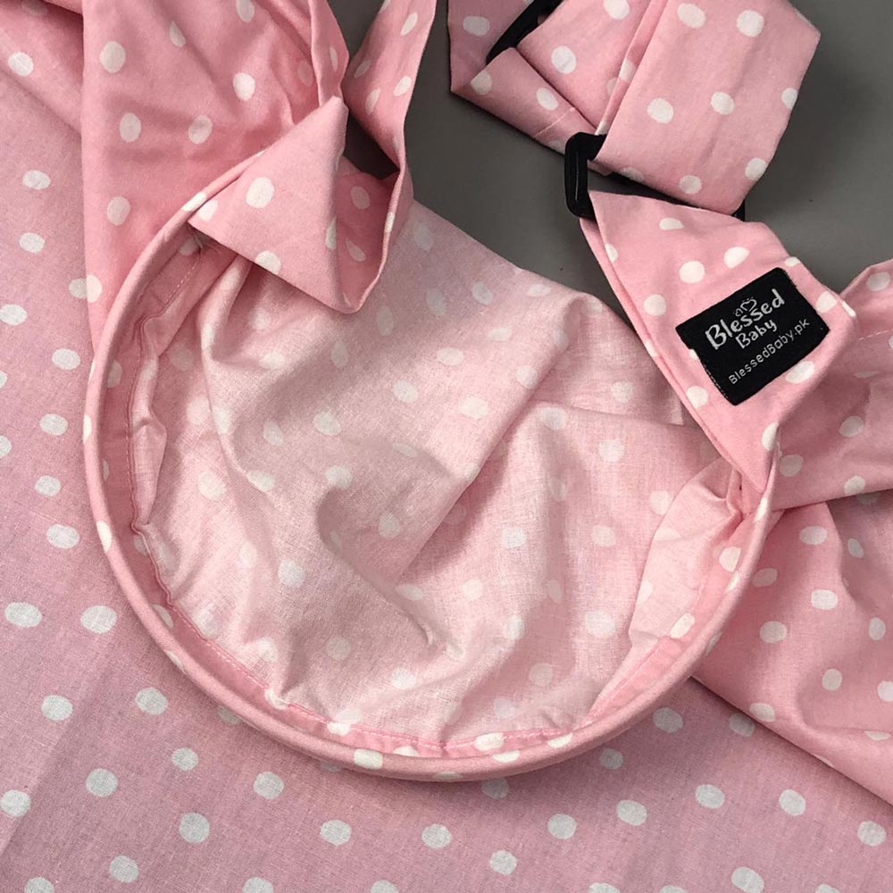 Feeding Apron / Nursing Cover – Pink Dots Design