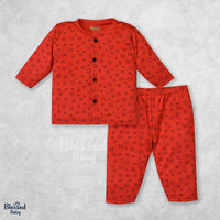 Baby Night Suit – Star Theme Red Design