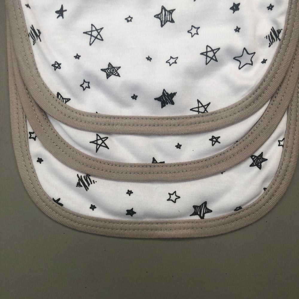 Baby Bibs - Star Design - Pack Of 3