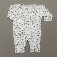 Half Leg Romper - Star Design Bluish Grey Colour