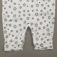 Half Leg Romper - Star Design Bluish Grey Colour