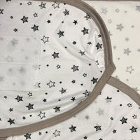 Swaddle Sheet - Star Design White