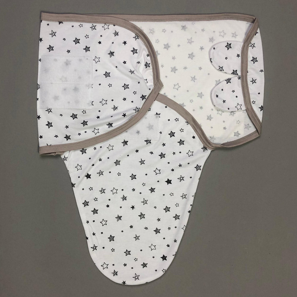 Swaddle Sheet - Star Design White