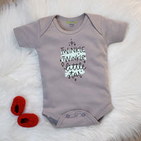 Baby Romper Twinkle Design Grey