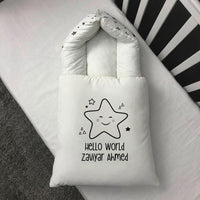 Baby Carry Nest – Customized Name Twinkle White Design