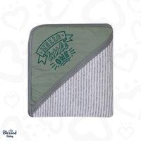 Bath Towel With Hood Green Littleone