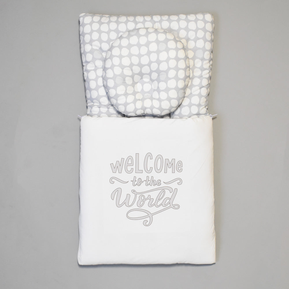 Baby Carrynest - Grey Welcome with Pillow