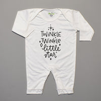 Romper For Baby – Half Leg White Twinkle