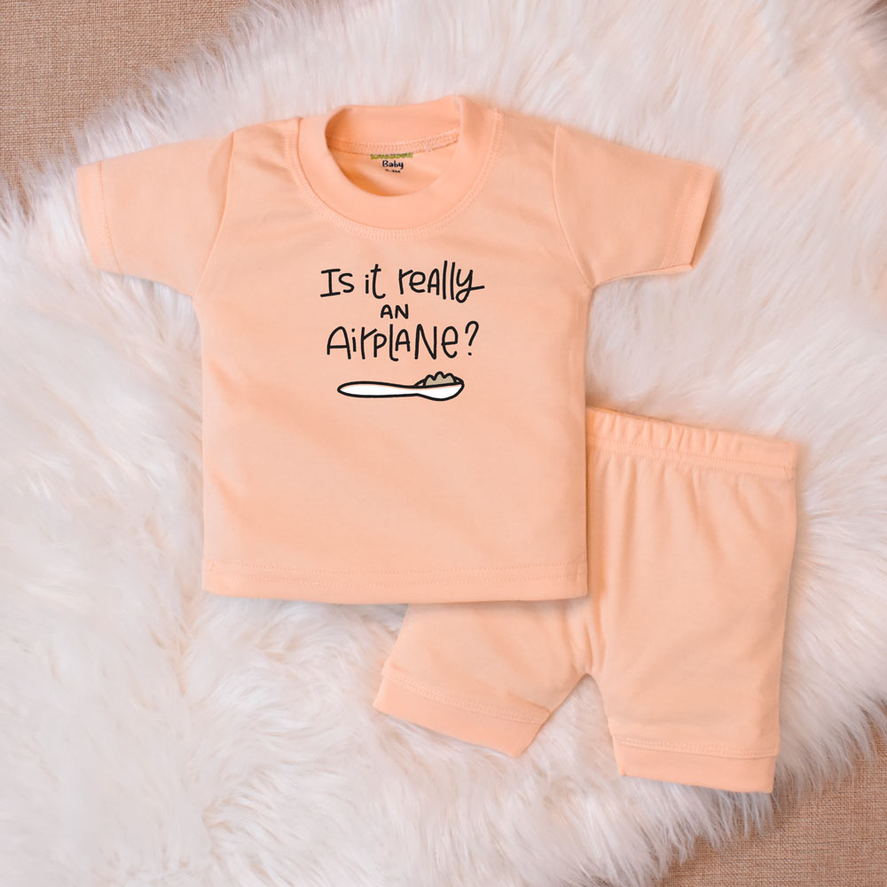 Suits For Baby – Airplane Peach Design