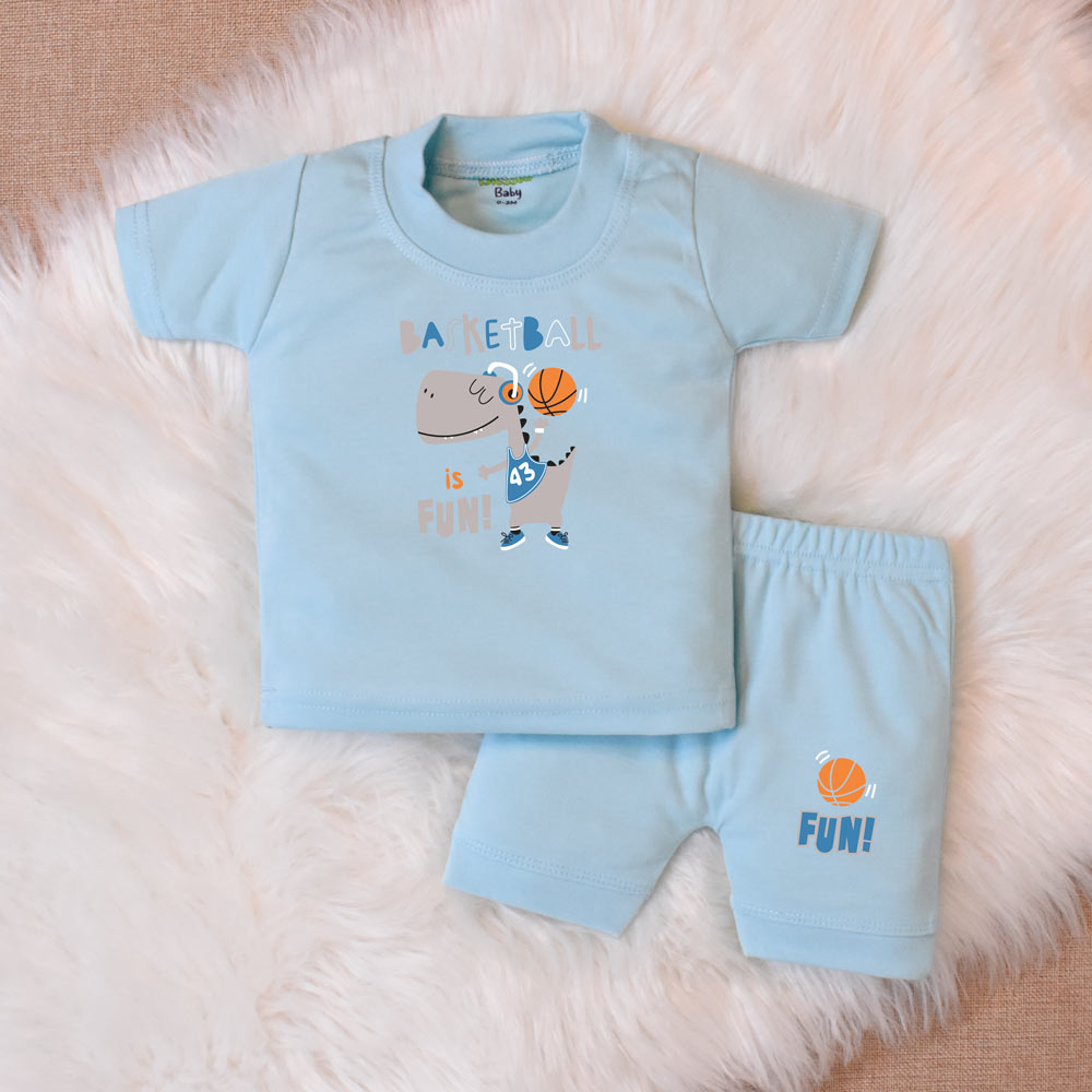 Suits For Baby – Basket Ball Blue Design