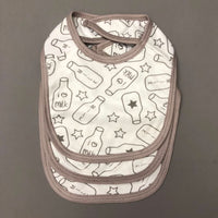 Baby Bibs - Milk Design - Pack Of 3
