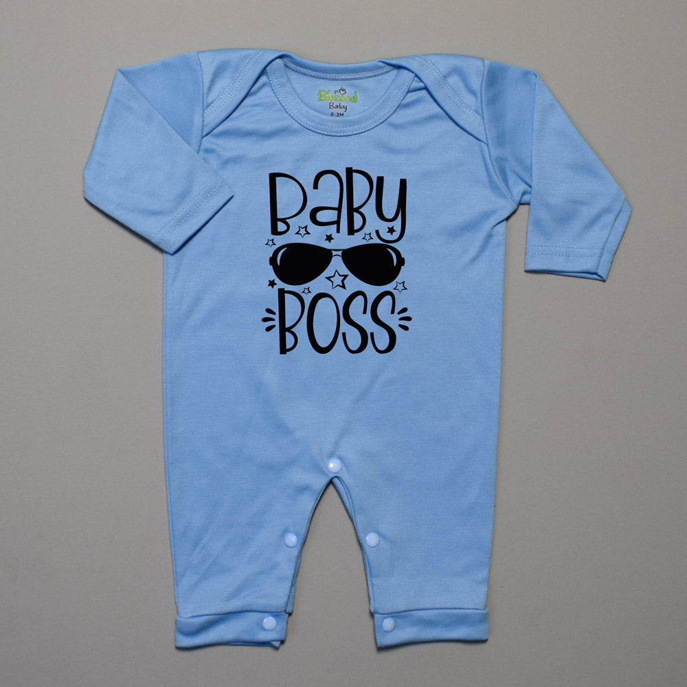 Romper For Baby – Half Leg Blue Boss