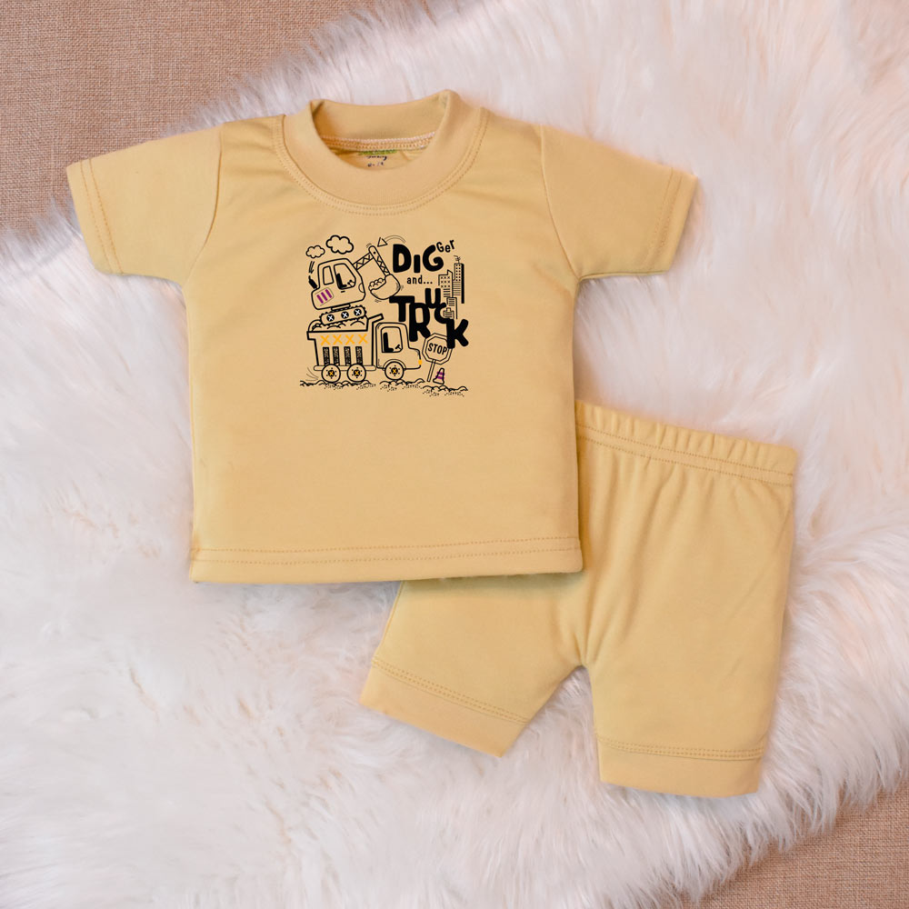 Suits For Baby – Digger Beige Design